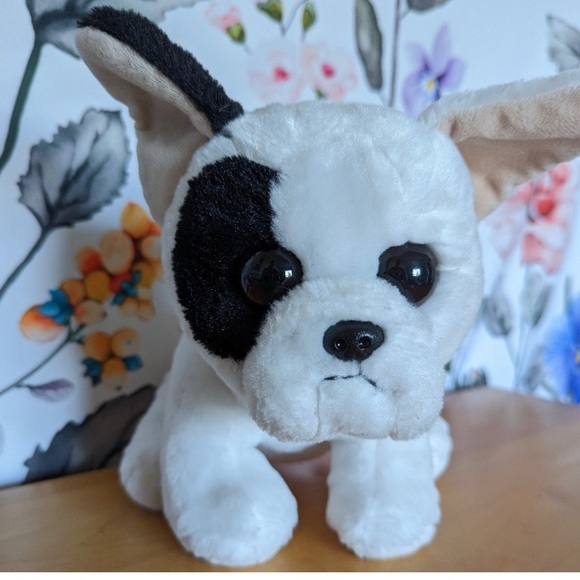 Ty marcel velvety French bulldog 12" Plush dog 100% shell stuffed animal white - Picture 9 of 10